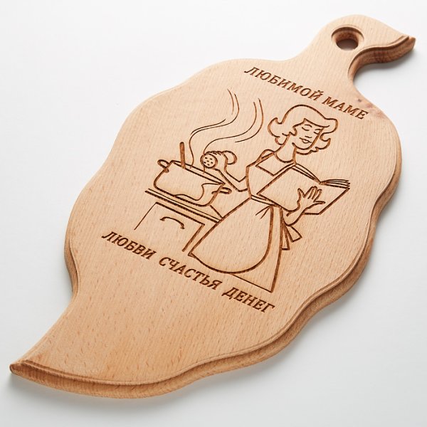 Раскраска разделочная доска Хохломская роспись