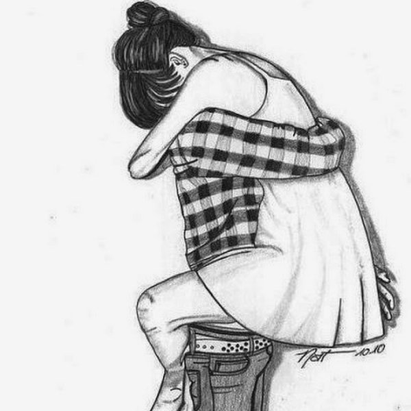 Картинки для срисовки парень и девушка