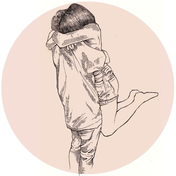 Объятия рисунок карандашом