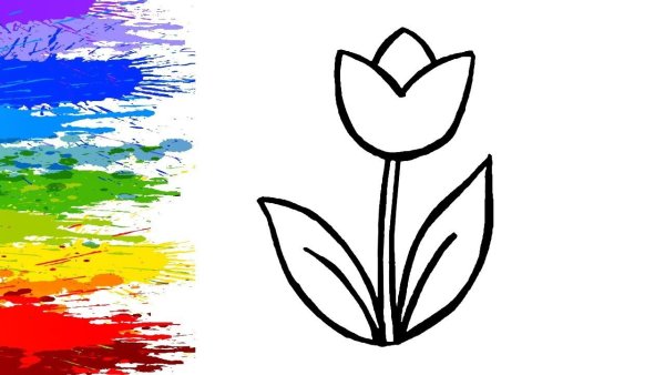 Цветы раскраска для детей