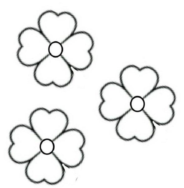 Цветочек раскраска для детей