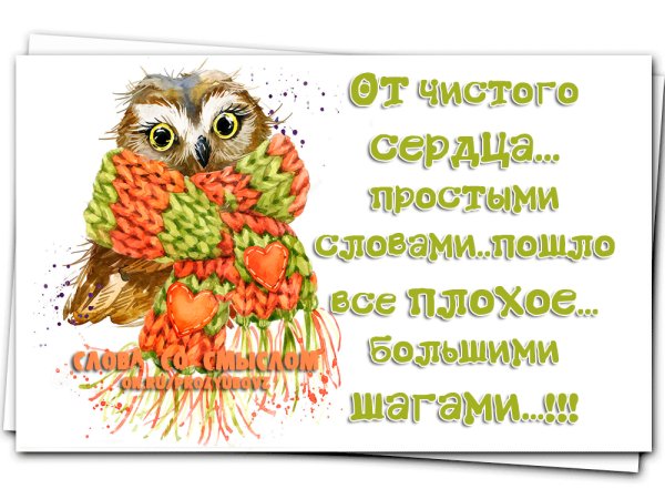 Оттчистого сердца промтыми словамт
