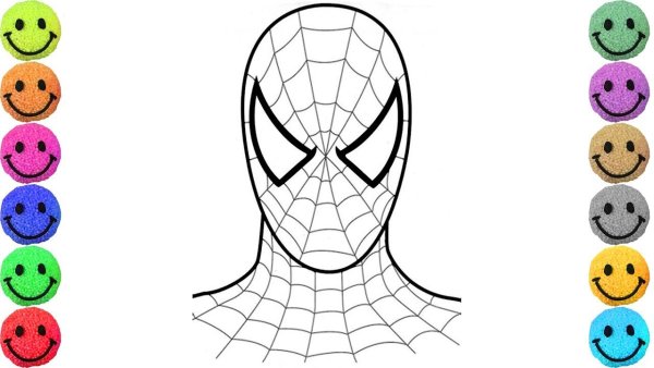 Человек паук для рисования