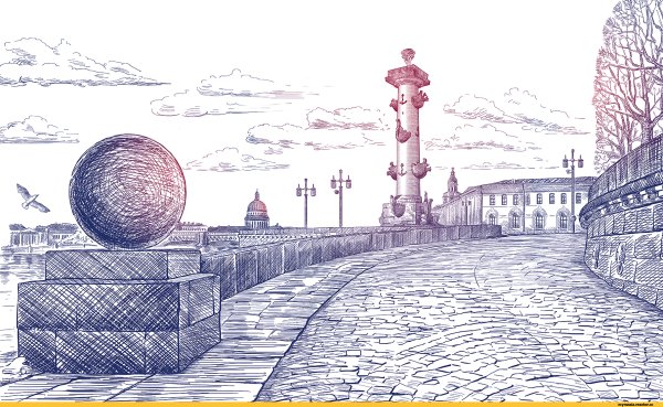 Исакиевский собор набросок