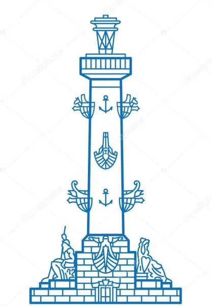 Городской пейзаж трафарет