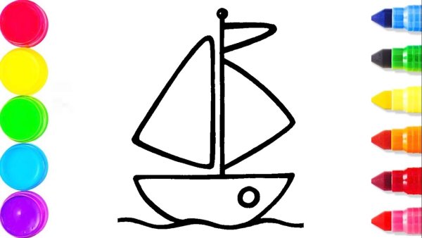 Раскраски лёгкие и красивые красками