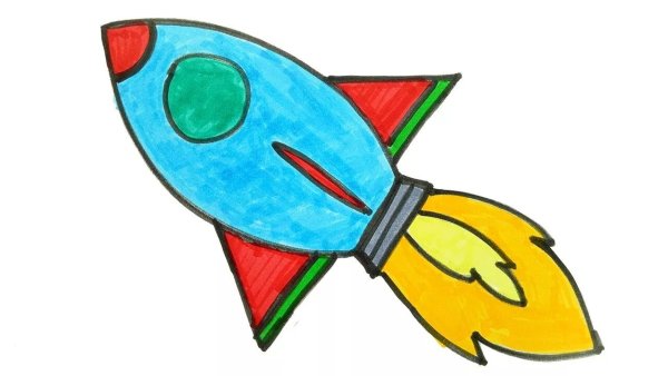Ракета для рисования для детей
