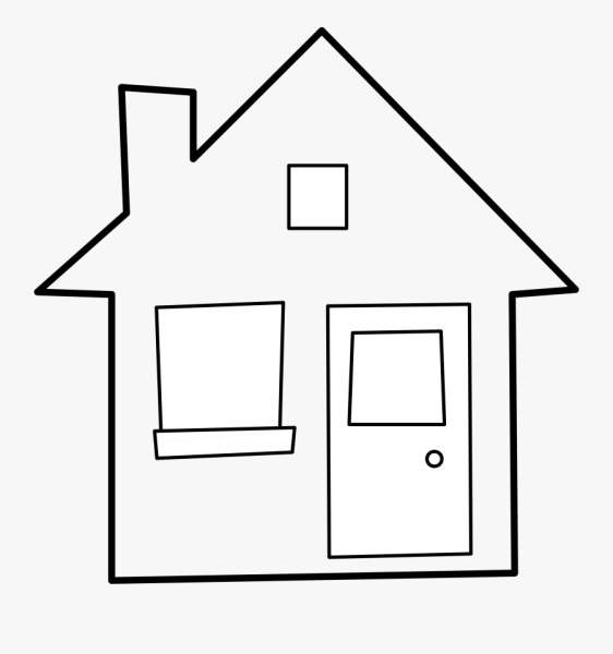 Дом раскраска