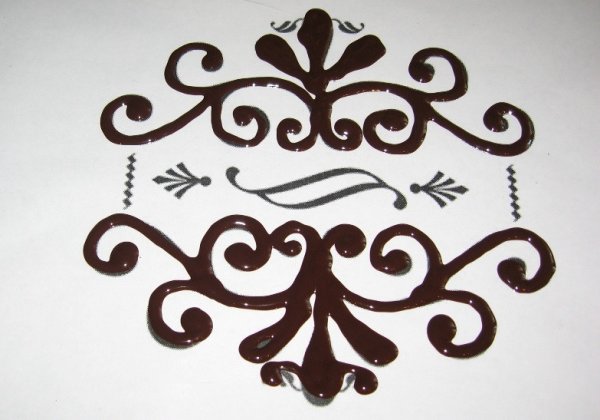 Трафарет для торта узоры