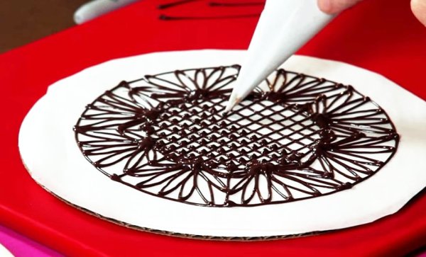 Трафареты для рисования шоколадом