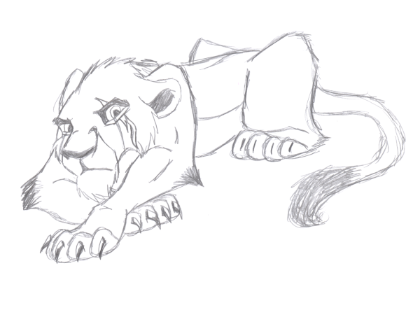 Рисунки Король Лев шрам