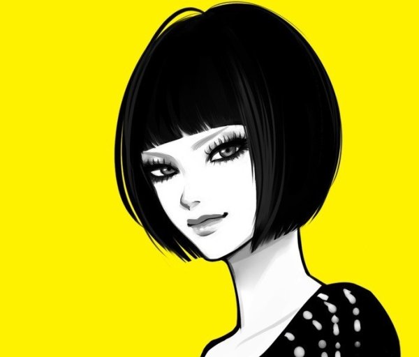 Девушка с каре