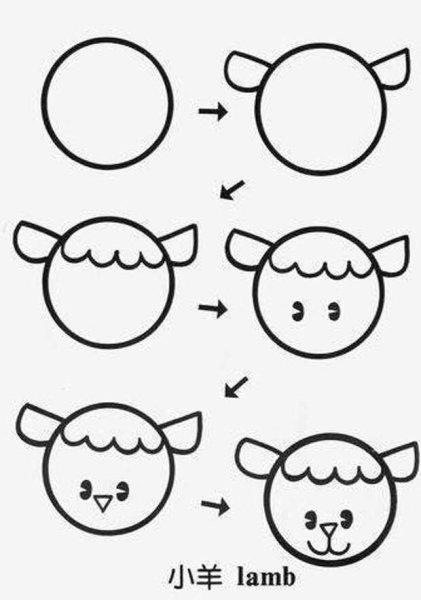 Рисование животных из кругов