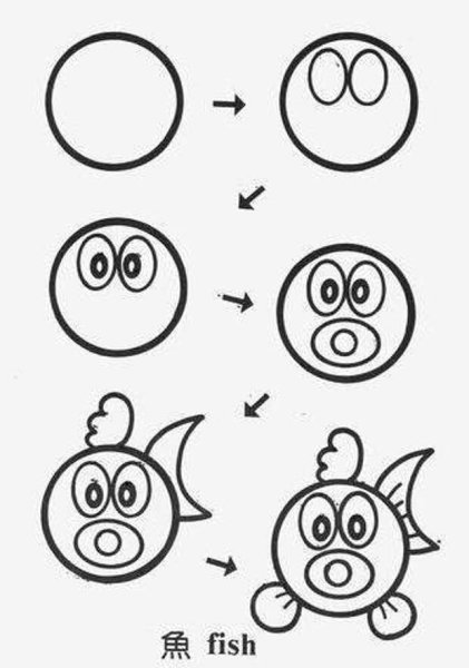 Простые схемы для рисования для детей