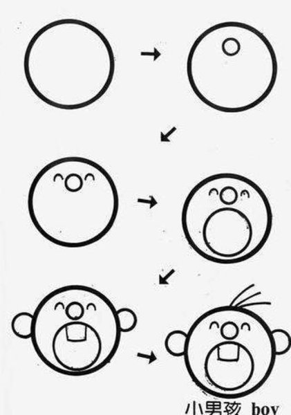 Рисование животных из кругов