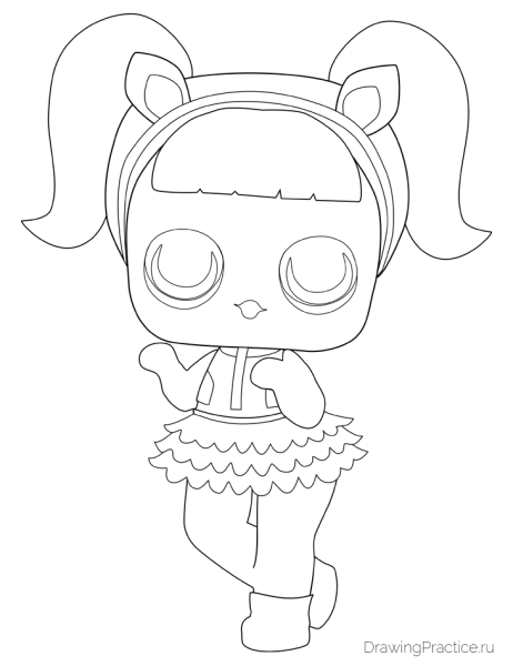 Кукла ЛОЛ поэтапно