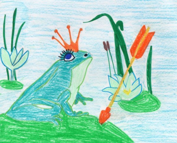 Раскраска. Царевна-лягушка