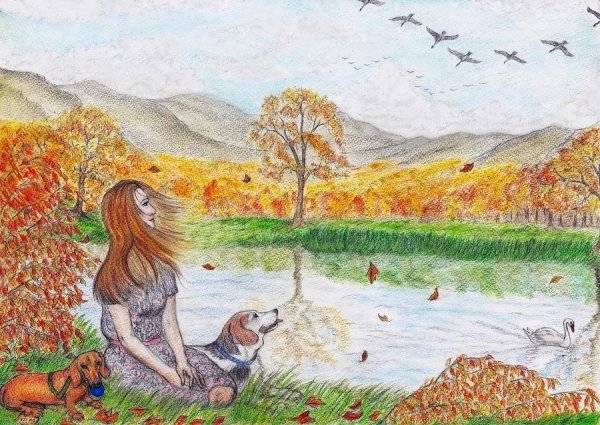 Рисунок на осеннюю тему