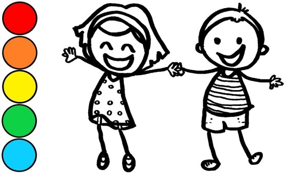 Раскраски для девочек и мальчиков