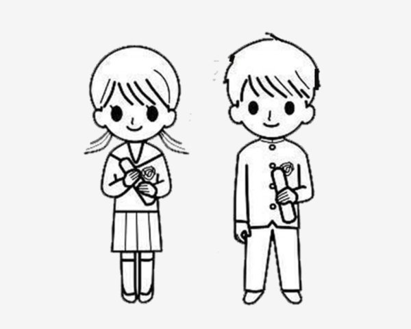 Мальчик и девочка иллюстрация