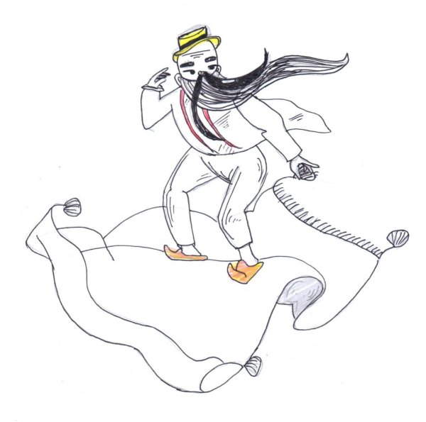 Хоттабыч на ковре самолете