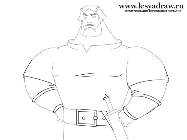 Илья Муромец и Соловей разбойник раскраска