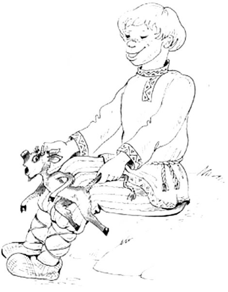 Рисунок по сказке о попе и работнике его Балде