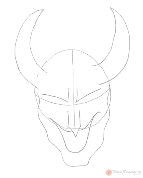 Черт раскраска для детей