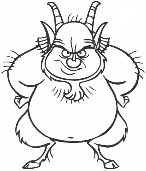 Демон карандашом