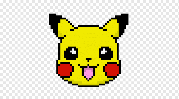 Рисунки в клетку Пикачу