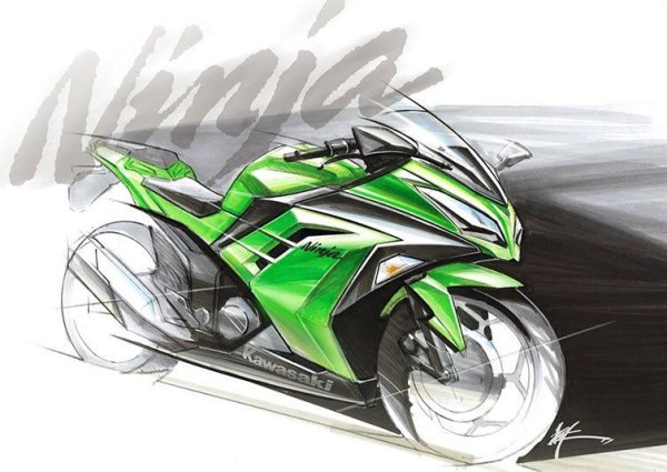 Kawasaki 300 Ninja арт