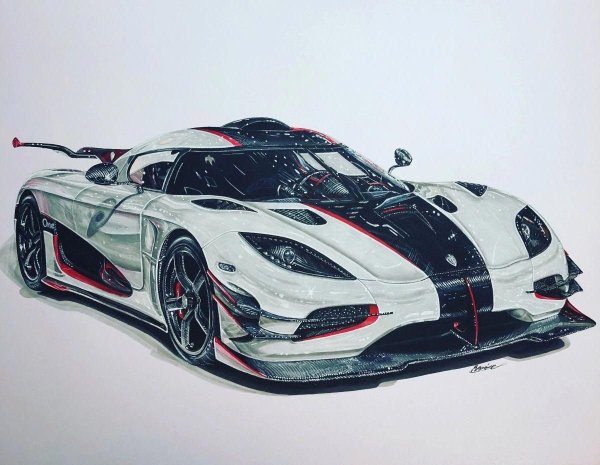 Koenigsegg Agera r рисунок