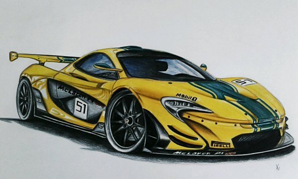 MCLAREN p1 GTR арт