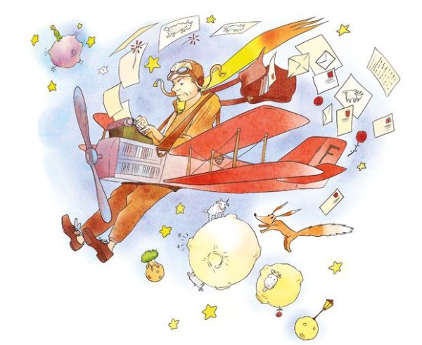 Маленький принц иллюстрации Экзюпери летчик