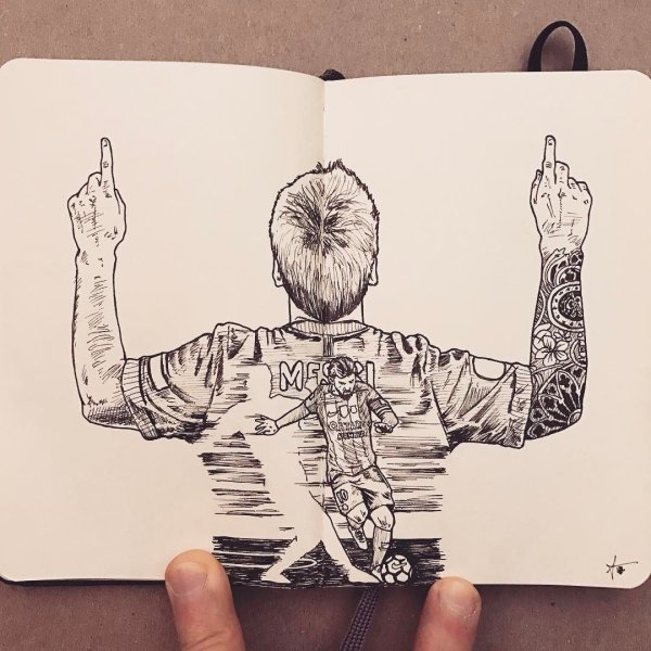 Рисунки в скетчбуке