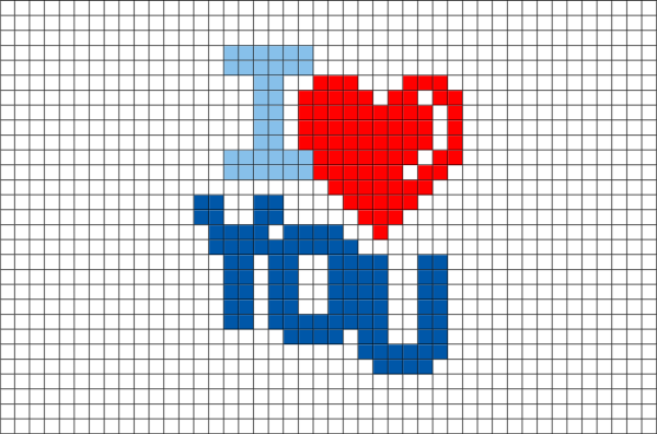 Рисунки по клеточкам лёгкие еда