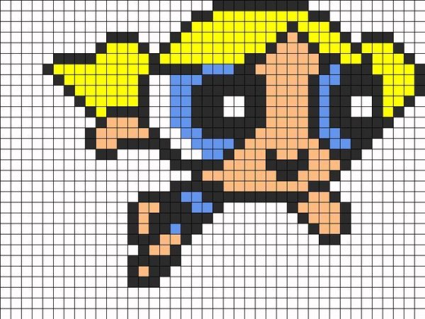 Рисование по клеточкам супер крошки