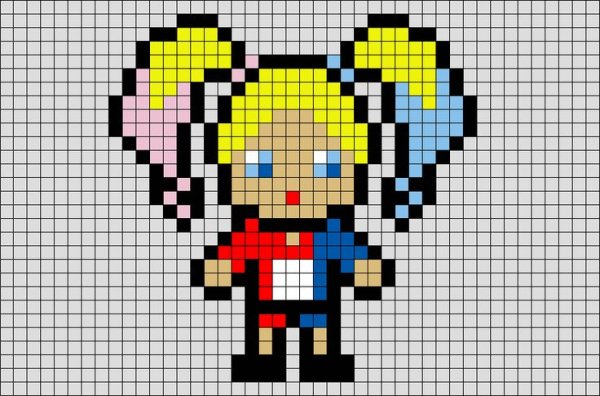 Рисунки по клеткам маленькие