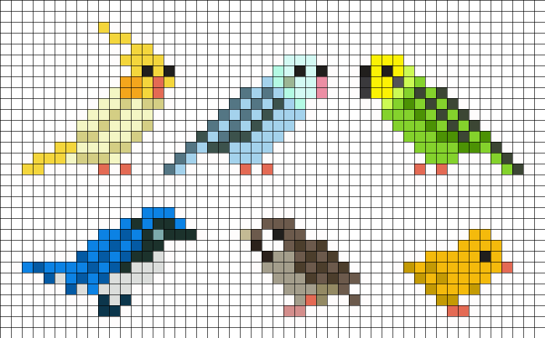 Рисунки по клеточкам маленькие