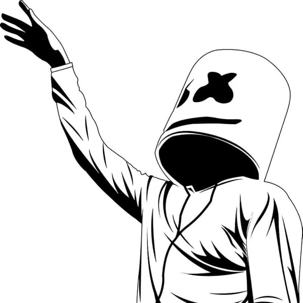 Нарисовать человека в капюшоне