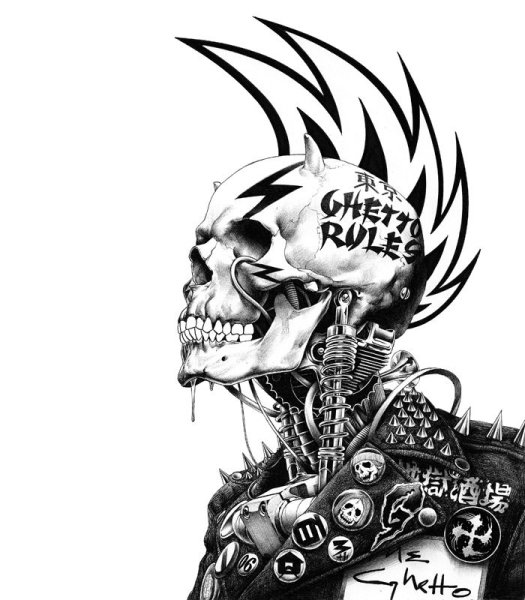 Парень в крутой одежде арт