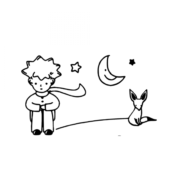 Иллюстрации к маленькому принцу легкие