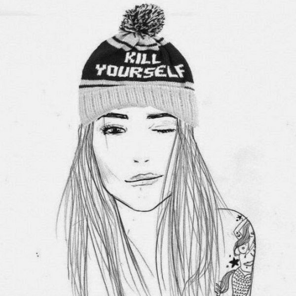 Крутые рисунки для срисовки для девочек