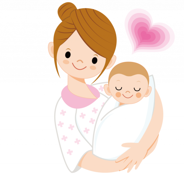 Мать и ребенок мультяшные