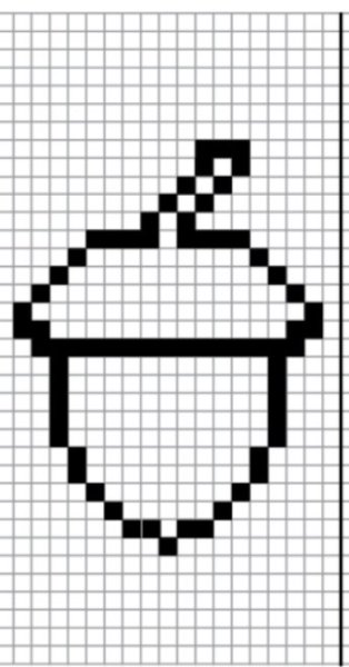 Рисунки по клеткам черно белые маленькие