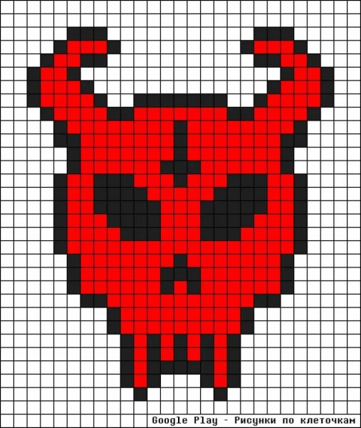 Рисование по клеткам для мальчиков