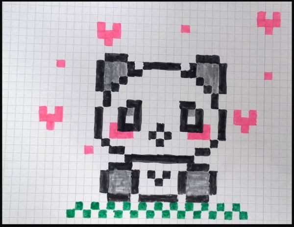 Схемы термомозайки попугай