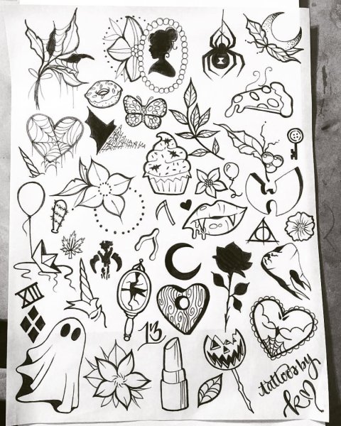 Мелкие рисунки легкие