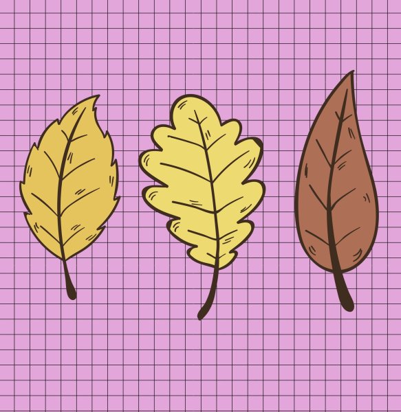 Маленькие рисунки на маленьких листочках