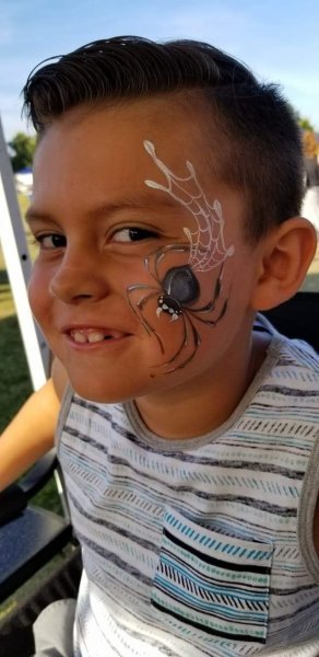 Аквагрим паук